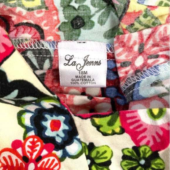 Anna Cole by La Jenns Colorful Bell Bottom Romper Toddler Size 18M - Picture 3 of 3